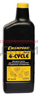 Масло 4-х тактное CHAMPION SAE30 минеральное 0,6л